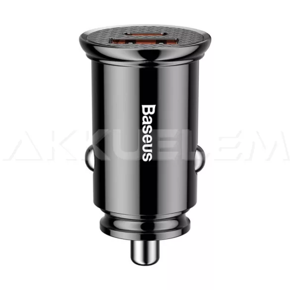 Baseus autós töltő CCALL-YS01 QC4.0 USB-C PD 3.0 30W Fast 12/24V DC