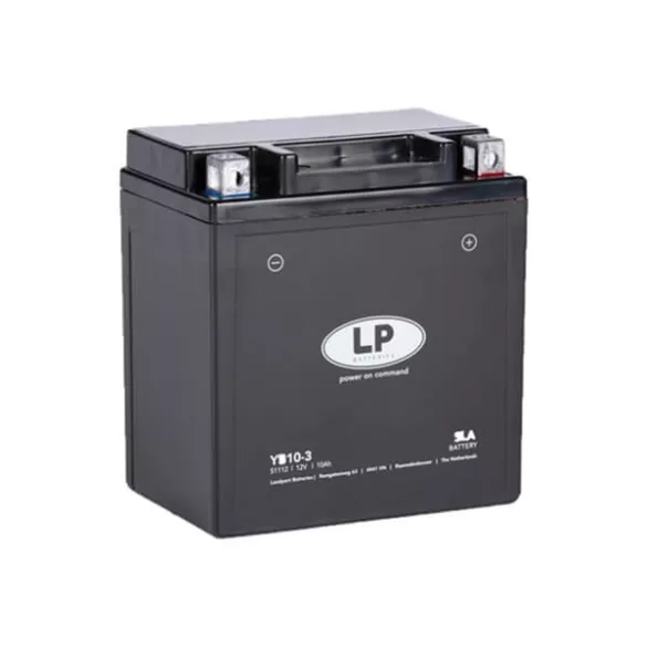 Landport YB10-3 12V 10Ah 160A motorkerékpár akkumulátor (YB10L-A2, YB10L-B/B2 helyett) Gyz