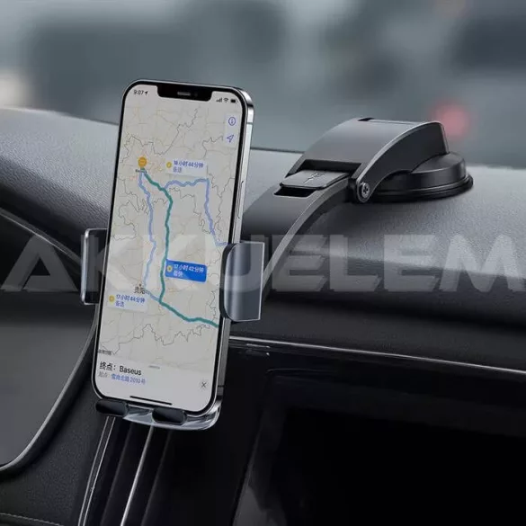 Baseus 2 in 1 telefontartó fekete