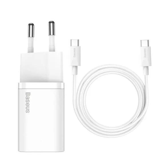 Baseus gyorstöltő USB-C/USB-C kábellel 15W/25W 1m