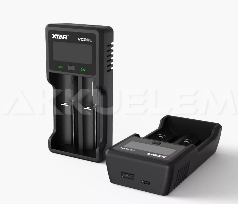 XTAR VC2SL Li-ion és Ni-MH akkutöltő