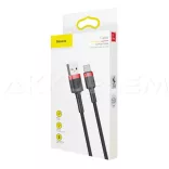 Baseus USB/USB-C kábel 2A 3m fekete textil