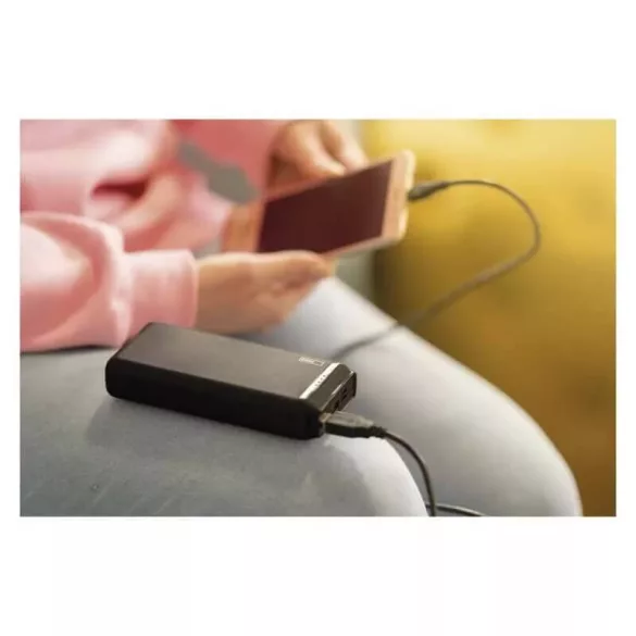 Alpha 20000mAh 10W USB-C külső akkumulátor  fekete B0527B