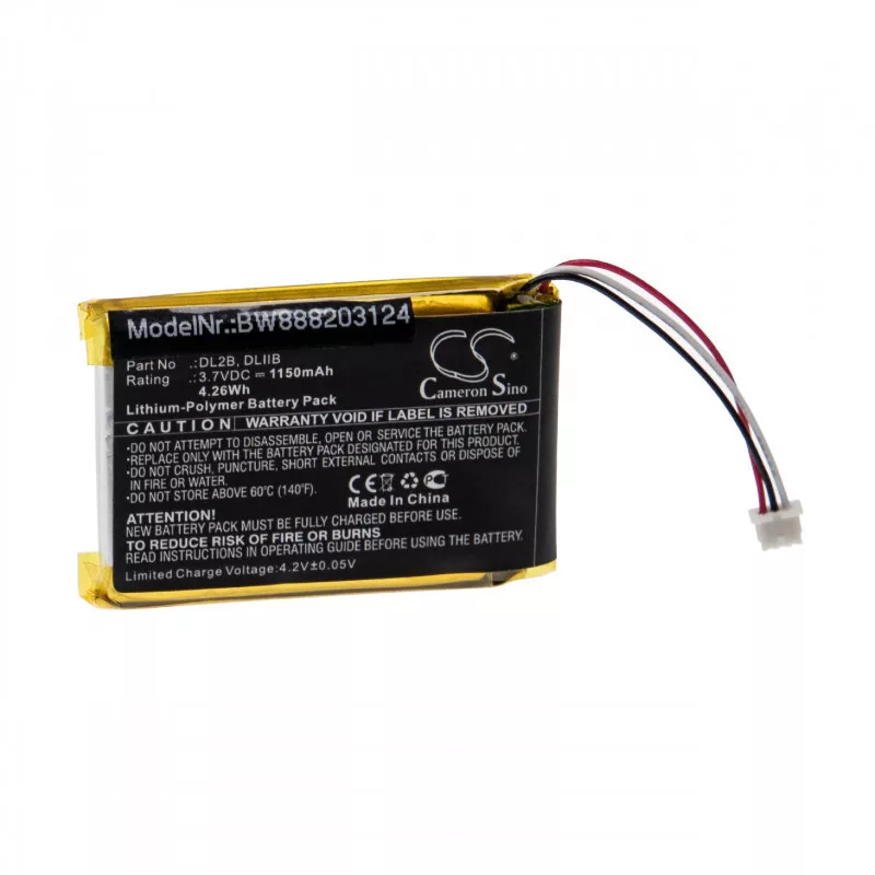 Utángyártott 3GEN DL2B DLIIB 1150mAh 3.7V Li-polymer orvosi eszköz akkumulátor