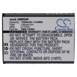 Utángyártott mobiltelefon akkumulátor Doro DBX-1350A 1200mAh 3.7V Li-ion - VHBW