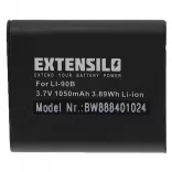 Utángyártott Olympus Li-90B Li-92B 1050mAh 3.7V Li-ion kamera akkumulátor - VHBW