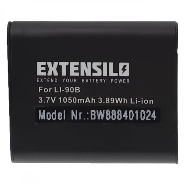 Utángyártott Olympus Li-90B Li-92B 1050mAh 3.7V Li-ion kamera akkumulátor - VHBW