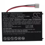 Utángyártott Audioline 494521P BPCK1500LI 1400mAh 3.7V Li-po babafigyelő akkumulátor - VHBW