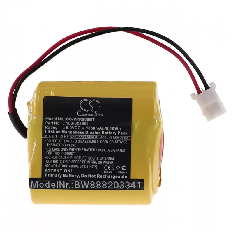 Utángyártott Visonic 103-302891 103-302915 1350mAh 6V Li-MnO2 mozgásérzékelő akkumulátor Utángyártott Visonic 103-302891 103-302915 1350mAh 6V Li-MnO2 mozgásérzékelő akkumulátor