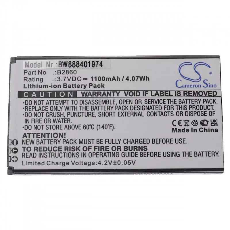Utángyártott mobiltelefon akkumulátor Wiko B2860 1100mAh 3.7V Li-ion