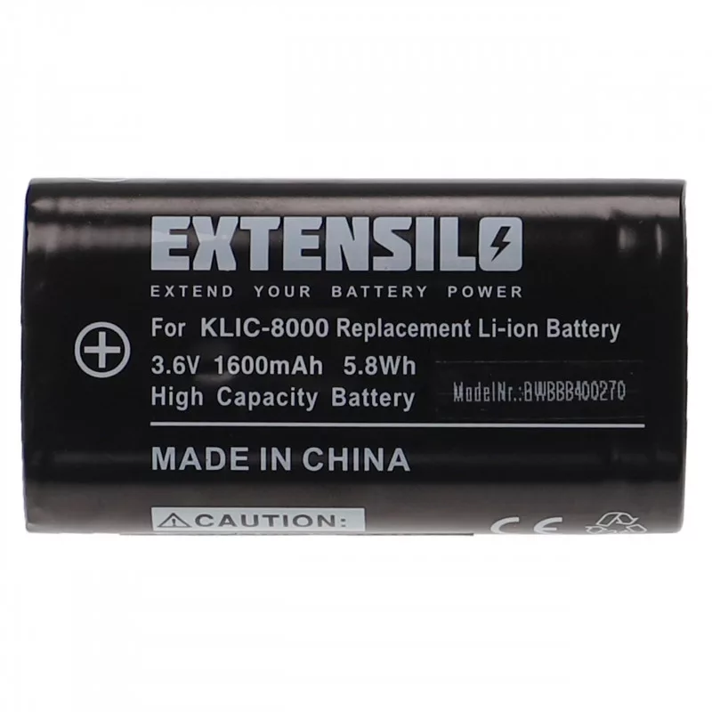 Utángyártott Kodak Klic-8000 RB50 1600mAh 3.6V Li-ion kamera akkumulátor