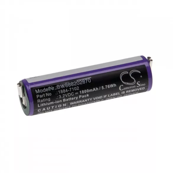 Hajvágó utángyártott akkumulátor Moser 1884-7102 1800mAh 3.2V Li-ion - VHBW