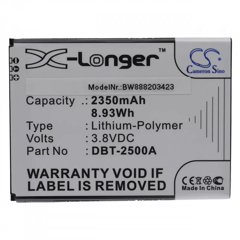 Utángyártott mobiltelefon akkumulátor Doro DBT-2500A 2350mAh 3.8V Li-polymer Utángyártott mobiltelefon akkumulátor Doro DBT-2500A 2350mAh 3.8V Li-polymer
