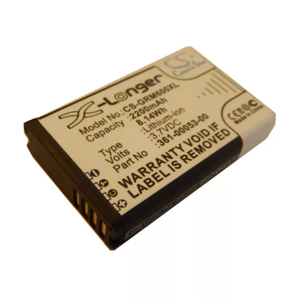 Utángyártott akku Garmin 010-11599-00 2200mAh 3.7V navigáció  akkumulátor - VHBW