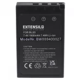 Utángyártott Olympus BLS-5 BLS-50 BLS50 1000mAh 7.4V Li-ion with info chip kamera akkumulátor - VHBW