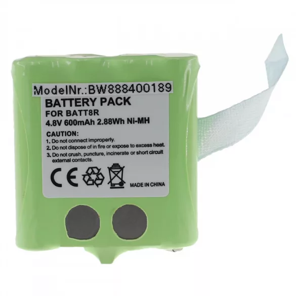 Utángyártott BATT8R KEBT-072-A KEBT072A 600mAh 4.8V NiMH rádió akkumulátor - VHBW