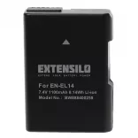 Utángyártott Nikon EN-EL14 1100mAh 7.4V Li-ion kamera akkumulátor - VHBW