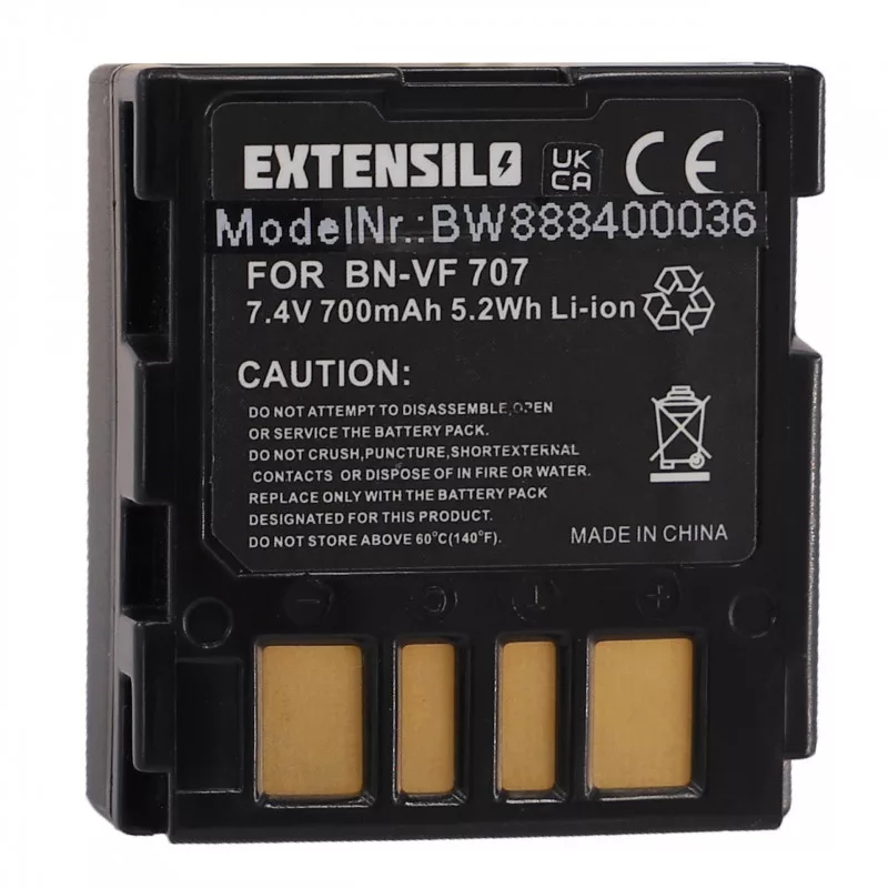 Utángyártott JVC BN-VF707 BN-VF707U BN-VF714 BN-VF714U 700mAh 7.4V Li-ion kamera akkumulátor Utángyártott JVC BN-VF707 BN-VF707U BN-VF714 BN-VF714U 700mAh 7.4V Li-ion kamera akkumulátor