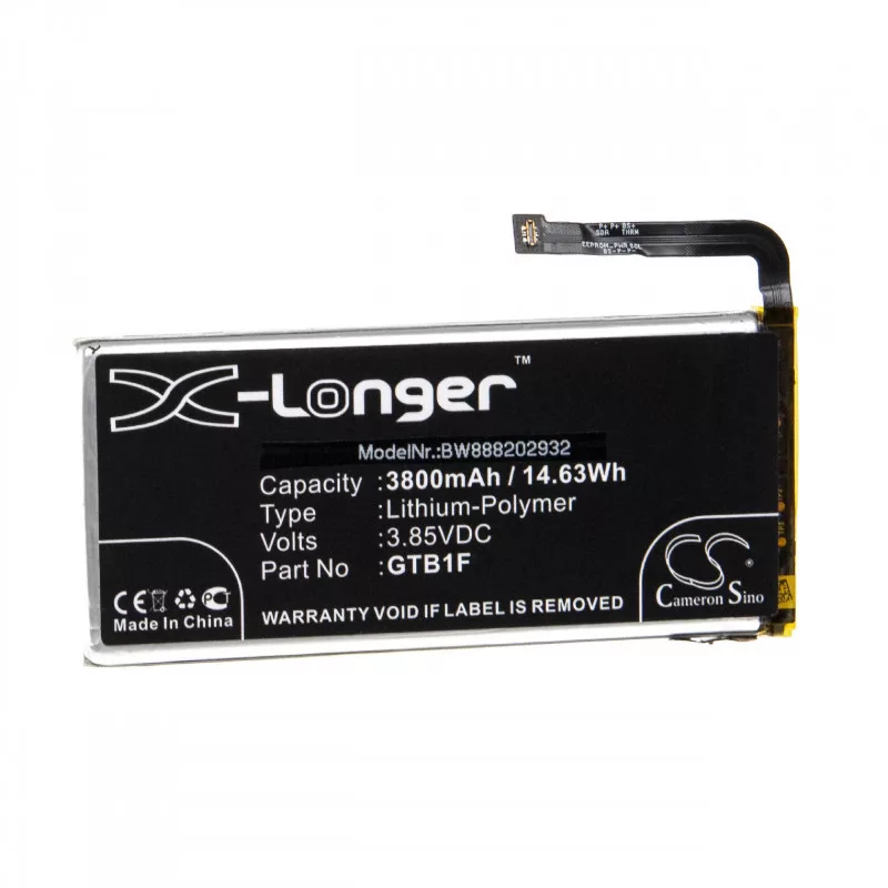 Utángyártott mobiltelefon akkumulátor Google GTB1F 3800mAh 3.85V Li-polymer