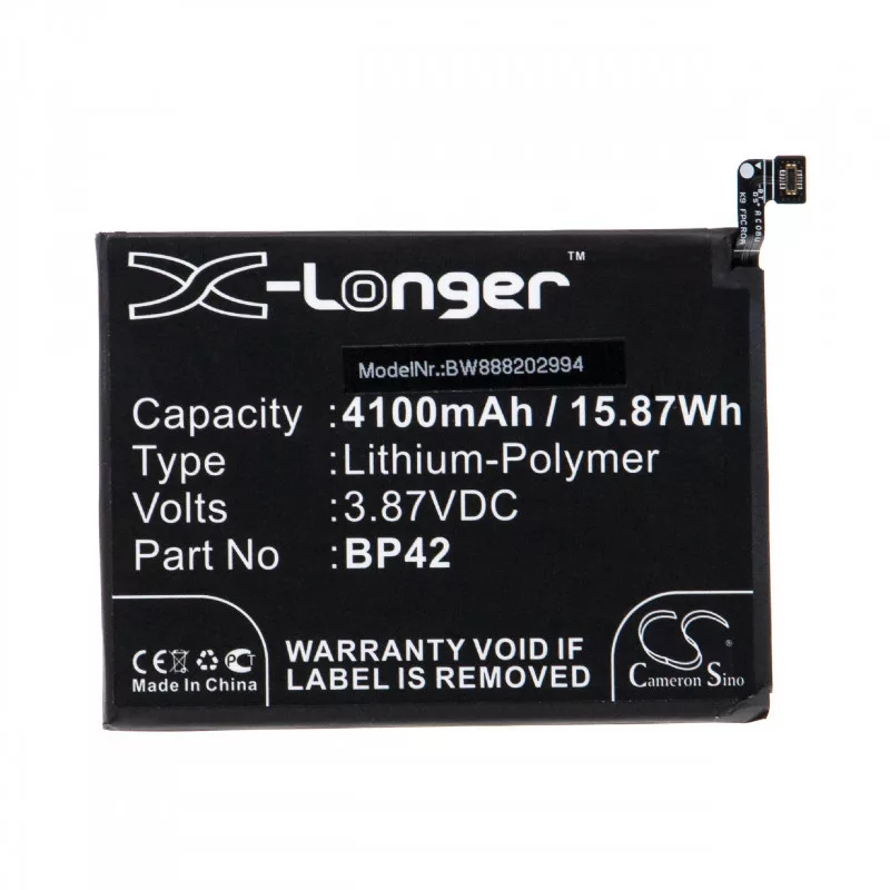 Utángyártott mobiltelefon akkumulátor Xiaomi BP42 4100mAh 3.87V Li-polymer Utángyártott mobiltelefon akkumulátor Xiaomi BP42 4100mAh 3.87V Li-polymer