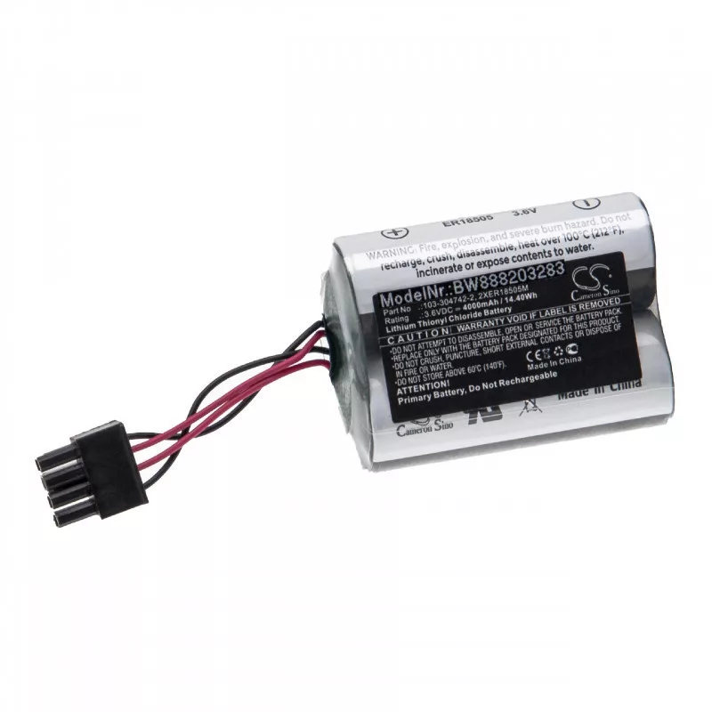 Utángyártott Visonic 103-304742-2 2XER18505M 4000mAh 3.6V Li-SOCl2 riasztórendszer akkumulátor Utángyártott Visonic 103-304742-2 2XER18505M 4000mAh 3.6V Li-SOCl2 riasztórendszer akkumulátor