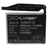Utángyártott mobiltelefon akkumulátor Asus 0B200-03950000 C11P2003 3900mAh 3.87V Li-polymer - VHBW