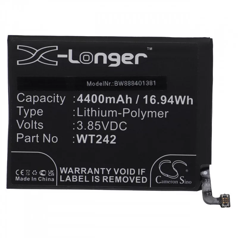 Utángyártott mobiltelefon akkumulátor Nokia WT242 4400mAh 3.85V Li-polymer Utángyártott mobiltelefon akkumulátor Nokia WT242 4400mAh 3.85V Li-polymer