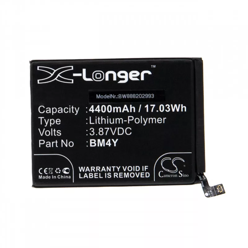 Utángyártott mobiltelefon akkumulátor Xiaomi BM4Y 4400mAh 3.87V Li-polymer Utángyártott mobiltelefon akkumulátor Xiaomi BM4Y 4400mAh 3.87V Li-polymer
