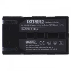   Utángyártott Samsung SB-LSM160 SB-LSM320 SB-LSM80 1600mAh 7.2V Li-ion kamera akkumulátor