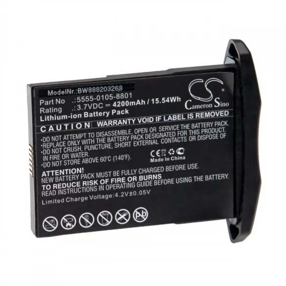 Utángyártott NCR Orderman 5555-0105-8801 4200mAh 3.7V kézi számítógép akkumulátor - VHBW