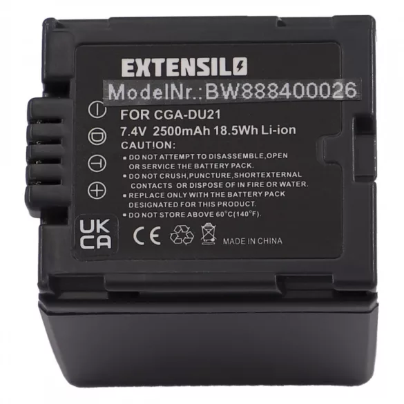 Utángyártott Hitachi DZ-BP07s DZ-BP14s DZ-BP21 2500mAh 7.4V Li-ion kamera akkumulátor - VHBW