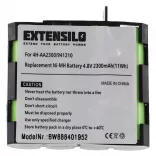 Utángyártott Compex 941210 4H-AA1500 4H-AA2000 2300mAh 4.8V NiMH orvosi eszköz akkumulátor - VHBW