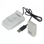 Utángyártott Microsoft Xbox 360 Controller 4800mAh játékkonzol akkumulátor - VHBW