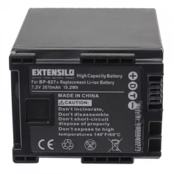   Utángyártott Canon BP-820 BP-827 2670mAh 7.2V Li-ion kamera akkumulátor