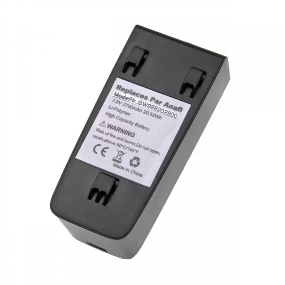 Drón utángyártott akkumulátor Parrot PF728000AA 2700mAh 7.6V Li-polymer - VHBW