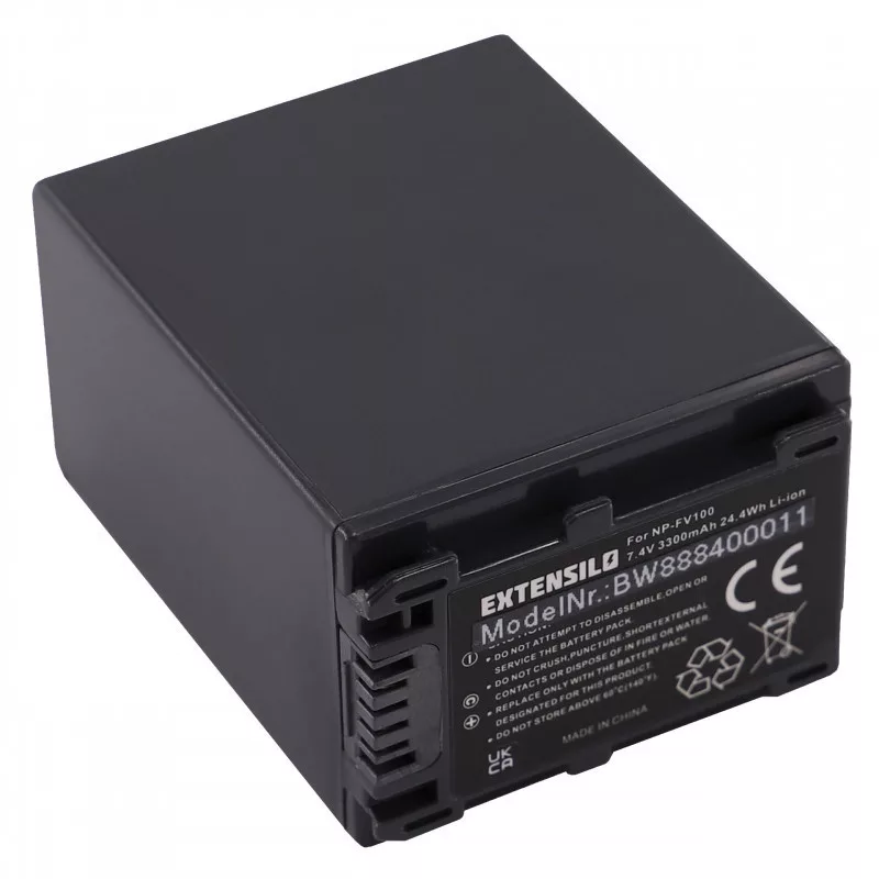 Utángyártott Sony NP-FV100 NP-FV30 NP-FV40 NP-FV50 3300mAh 7.4V Li-ion kamera akkumulátor Utángyártott Sony NP-FV100 NP-FV30 NP-FV40 NP-FV50 3300mAh 7.4V Li-ion kamera akkumulátor