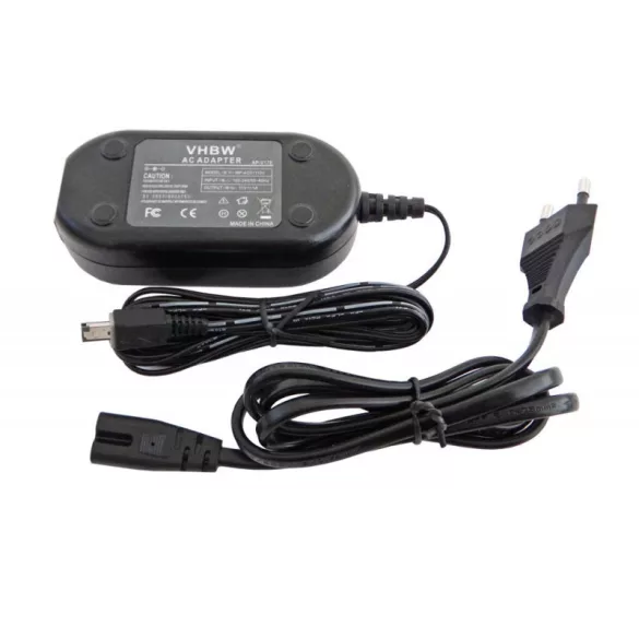 Utángyártott tápegység JVC AP-V14 AP-V14A AP-V14E AP-V14KR AP-V14U AP-V15 AP-V15E kamera DSLR Camcorder 2m - VHBW