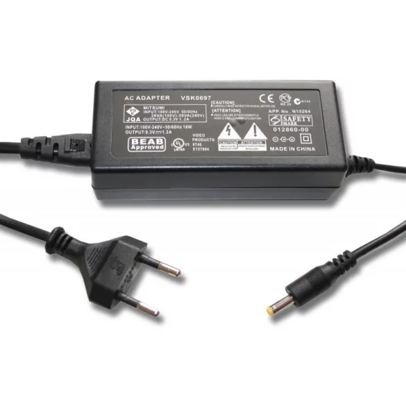 Utángyártott tápegység Panasonic VSK-0697 VSK-0733 VSK0697 VSK0733 kamera DSLR Camcorder 2m - VHBW