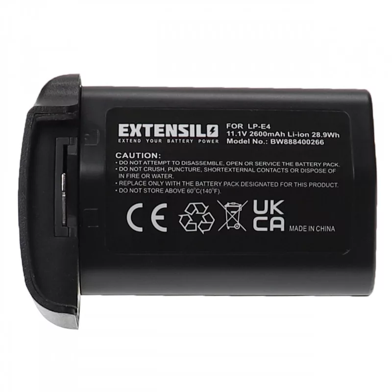 Utángyártott Canon LP-E4 LP-E4N 2600mAh 11.1V Li-ion kamera akkumulátor
