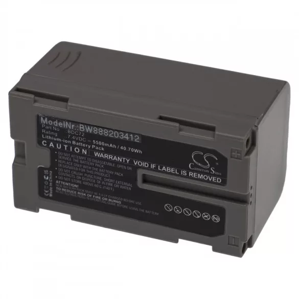 Utángyártott Sokkia BDC72 5500mAh 7.4V Li-ion mérőeszköz akkumulátor - VHBW