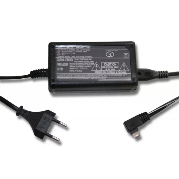 Utángyártott tápegység Sony AC-PW10AM kamera DSLR Camcorder 2m - VHBW