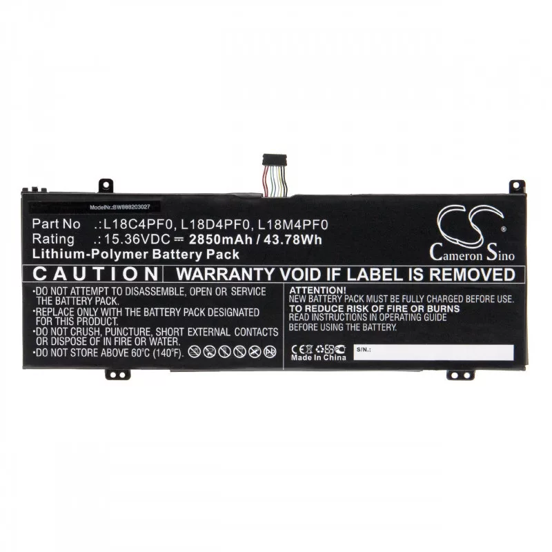 Utángyártott Lenovo 5B10S73499 5B10S73500 2850mAh 15.36V Li-po laptop akkumulátor