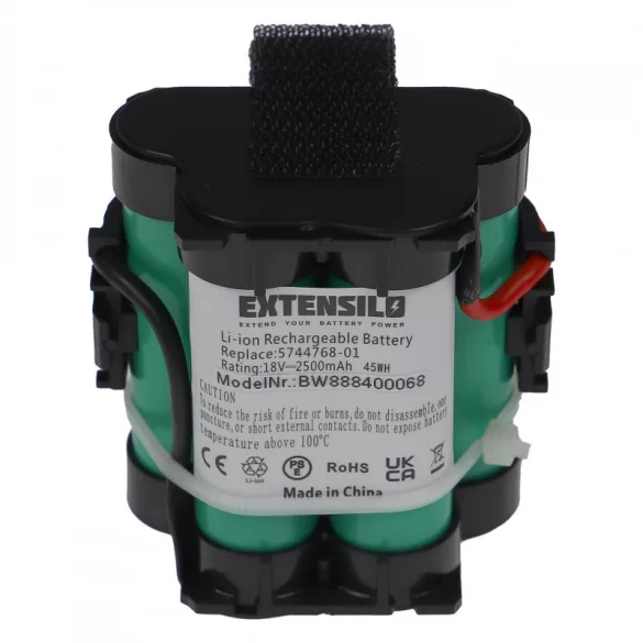 Utángyártott Gardena Mähroboter R40Li 2500mAh robotfűnyíró akkumulátor - VHBW