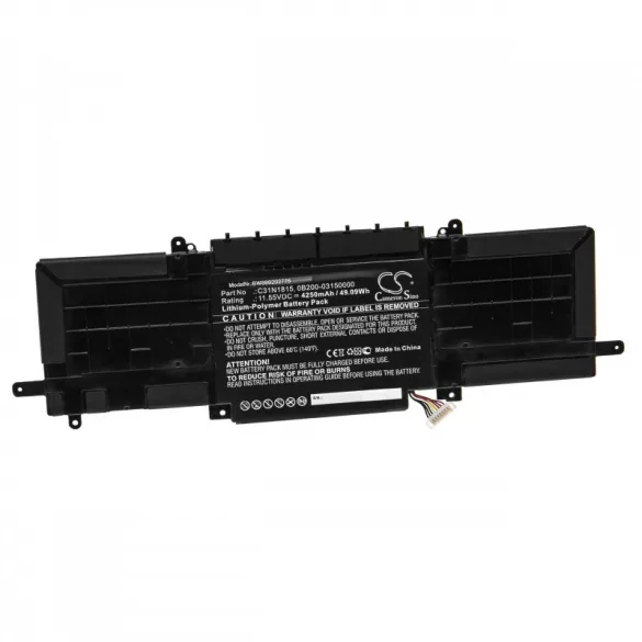 Utángyártott Asus B31BIEH 0B200-03150000 4250mAh 11.55V Li-po laptop akkumulátor - VHBW