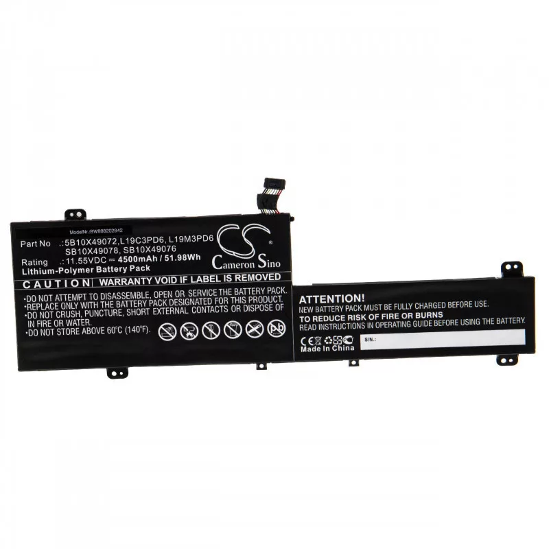 Utángyártott Lenovo 5B10X49072 L19C3PD6 4500mAh 11.55V Li-po laptop akkumulátor