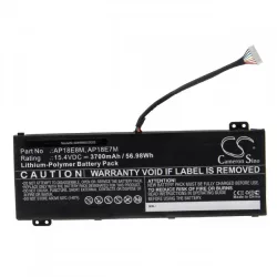   Utángyártott Acer AP18E7M AP18E8M KT.00407.007 3700mAh 15.4V Li-po laptop akkumulátor