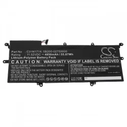   Utángyártott Asus 0B200-02750000 C31N1714 4850mAh 11.52V Li-po laptop akkumulátor