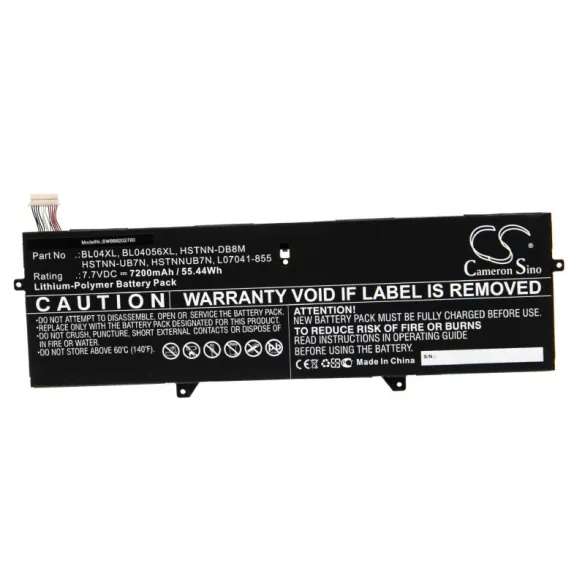 Utángyártott HP BL04056XL BL04XL HSTNN-DB8M 7200mAh 7.7V Li-po laptop akkumulátor - VHBW