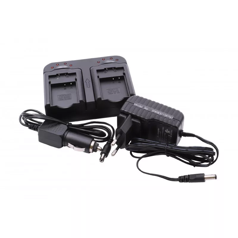 Dupla utángyártott akkutöltő Panasonic CGA S00/ CGA DU07 VW VBN130 