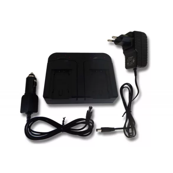 Dupla utángyártott akkutöltő Panasonic VW VBk180 VW VBK360 - VHBW